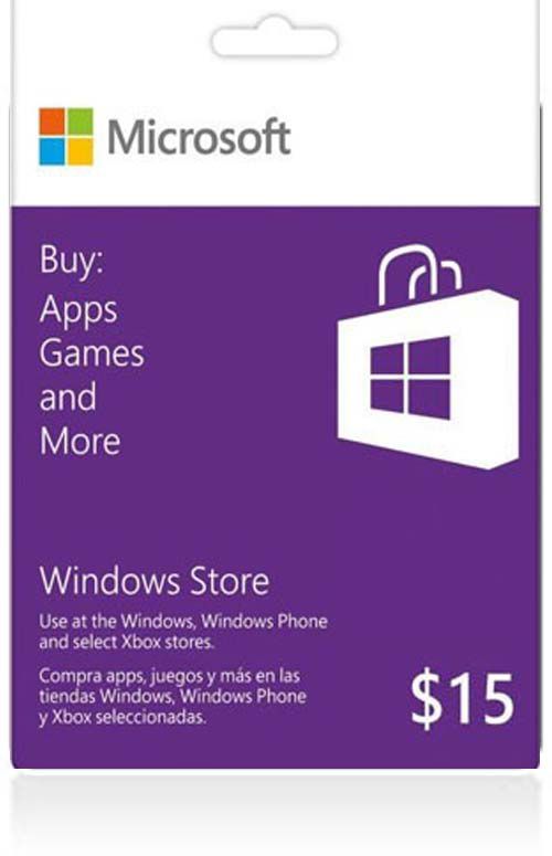 $15 Windows Store Gift Card (US)