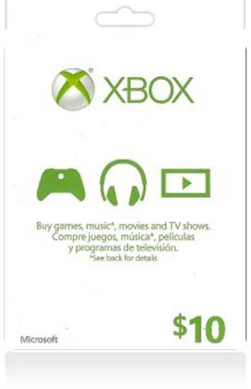 $10 Xbox Live Gift Card (US)