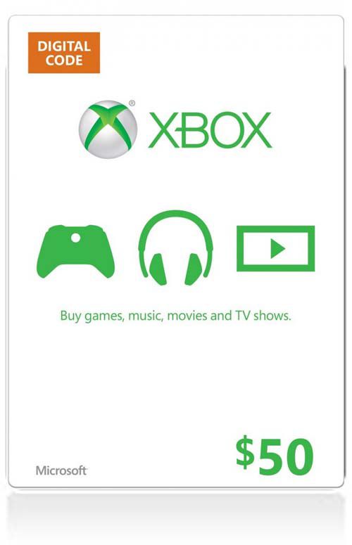$50 Xbox Live Gift Card (US)